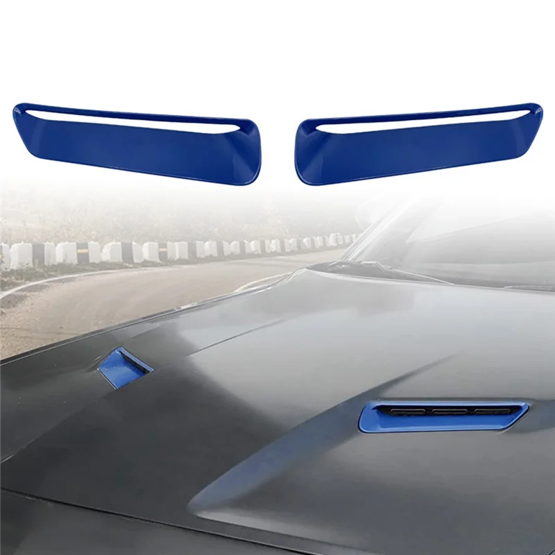 -AT52 capó aire acondicionado salida de aire ajuste accesorios exteriores para Dodge Challenger 2015-2022 ABS 2 piezas