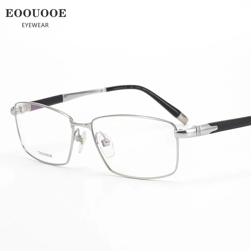 

56mm Men Prue Titanium Glasses Frame Optics High-Quality Work Myopia Hyperopia Progressive Prescription Recipe Lenses Oculos