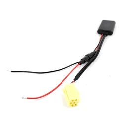Biurlink Fuse Protection RD9 Bluetooth Car Radio MINI ISO 6Pin Aux Cable Adapter for Peugeot 206 207 307 308