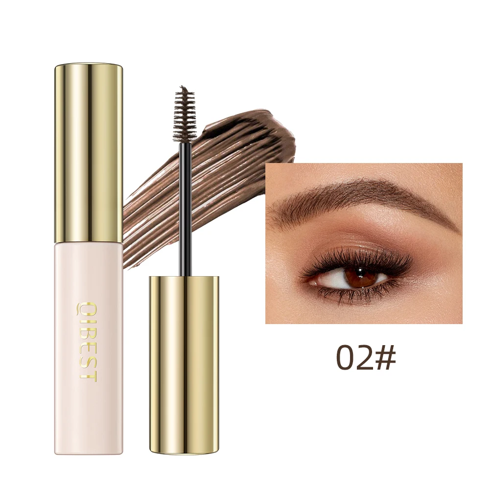 QIBEST Eyebrow Tint Waterproof Long-Lasting Tinted Sculpted Brow Eyebrow Styling Gel Quick Drying Makeup Eye Cosmetics For Women