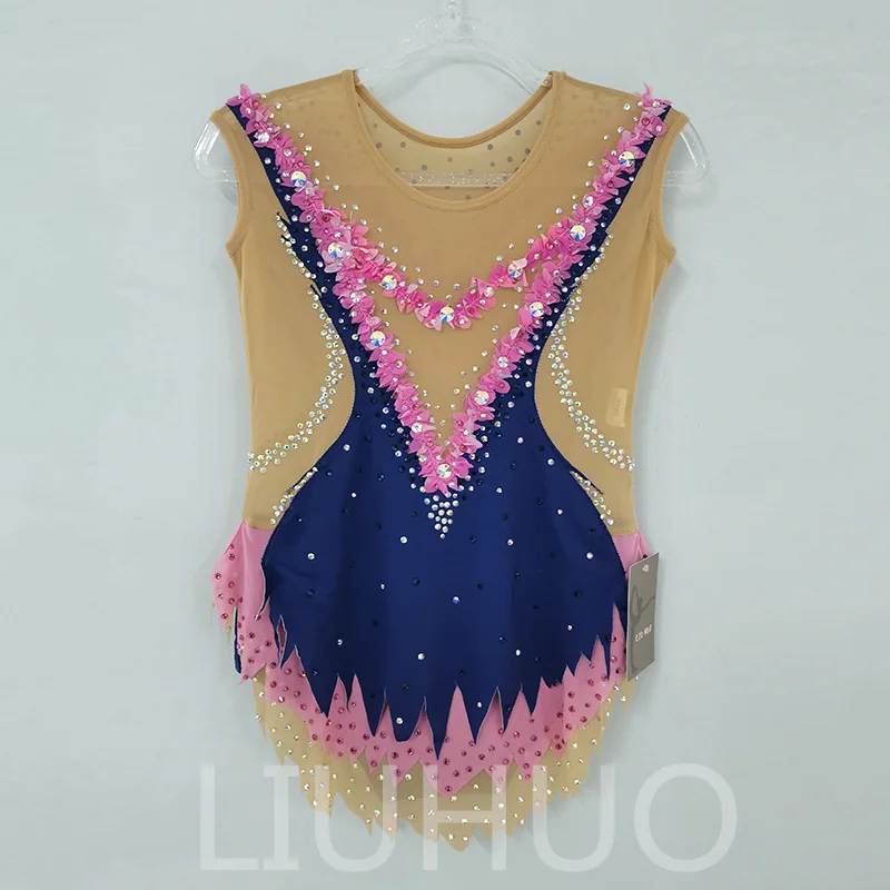 LIUHUO Rhythmic Gymnastics Leotard Competitive Gymnastics Performance Clothing Customized For Children