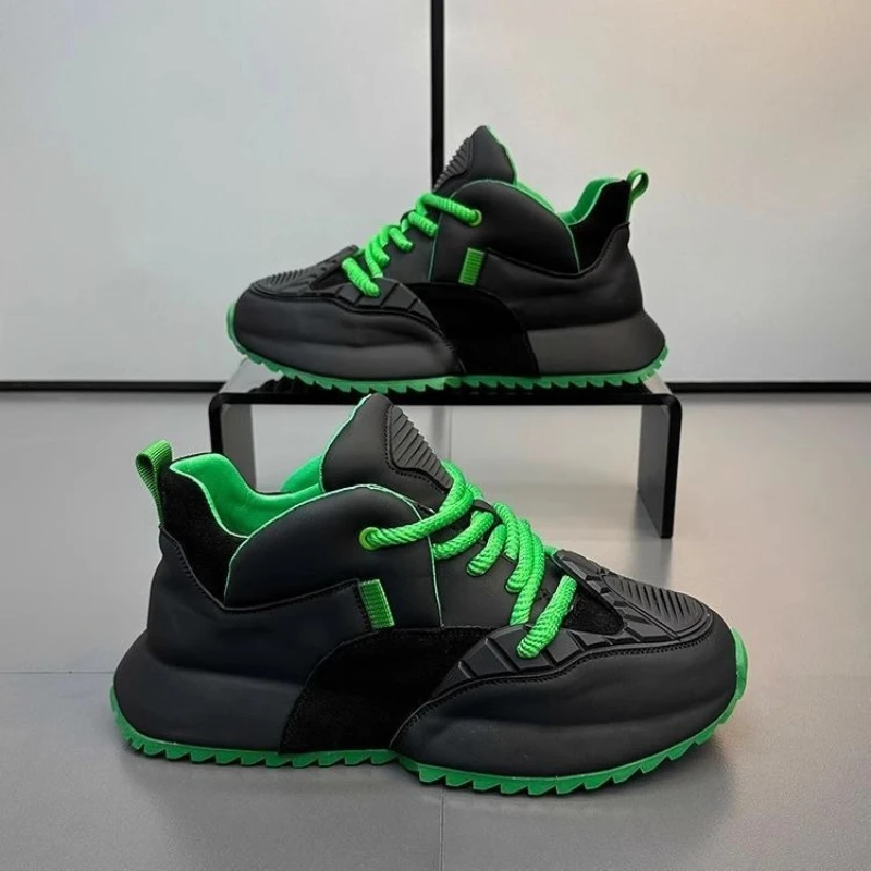 2025 الرجال النعال الشبح سميكة وحيد أبي أحذية الصيف تنفس أحذية رياضية غير رسمية حذاء كاجوال