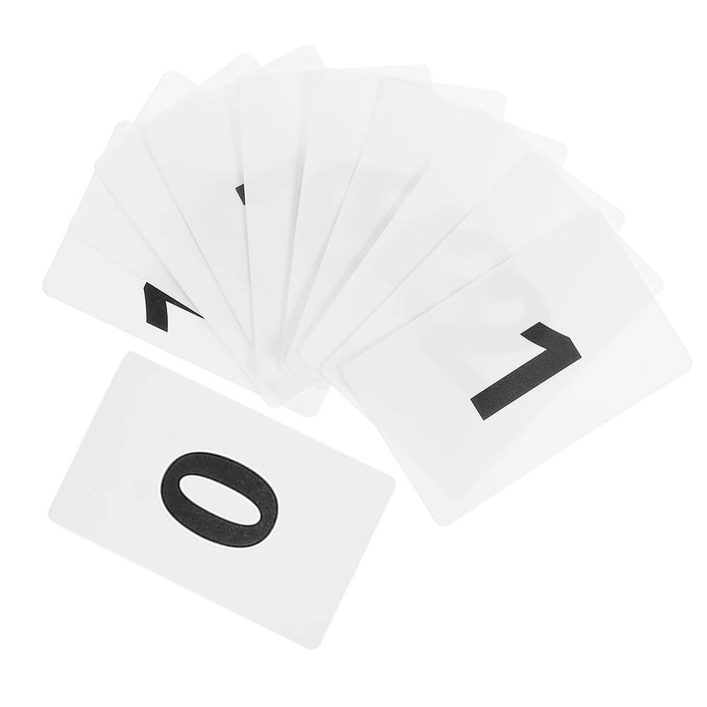 

11 Pcs Digital Cards Plastic Numbered Wedding Table Decorations Easy Organization Clear Identification Safe Corners