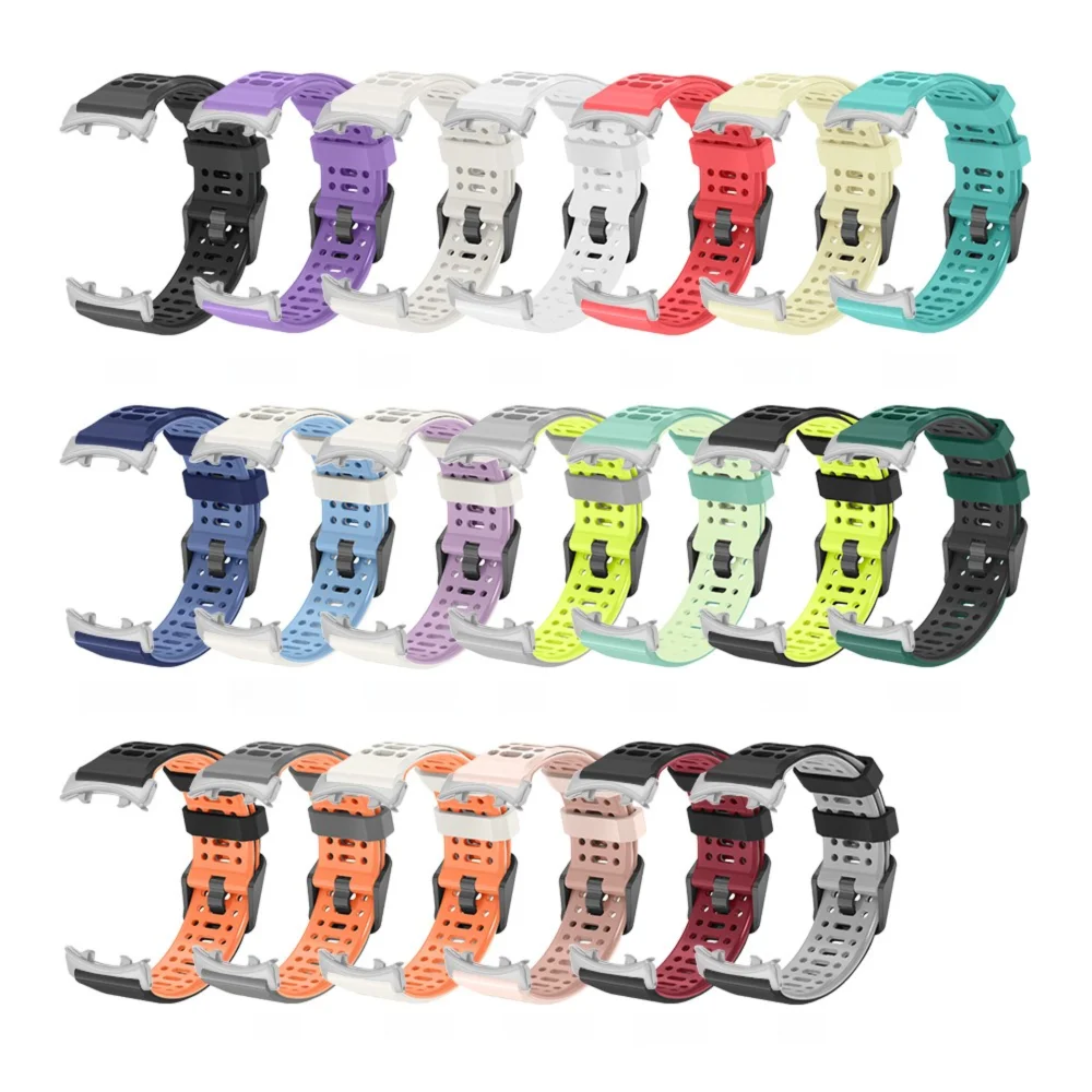 Cinturino in silicone traspirante per cinturino Honor Watch Fori d'aria + cinturino sportivo regolabile con fibbia in lega di zinco Bracciale uomo donna