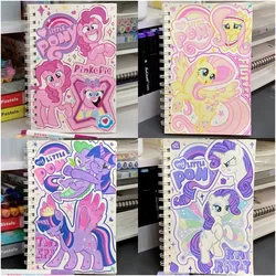 Anime My Little Pony Pinkie Pie Fluttershy Twilight Sparkle Applejack Rainbow Dash Notebook Children Student Book A5 Notepad