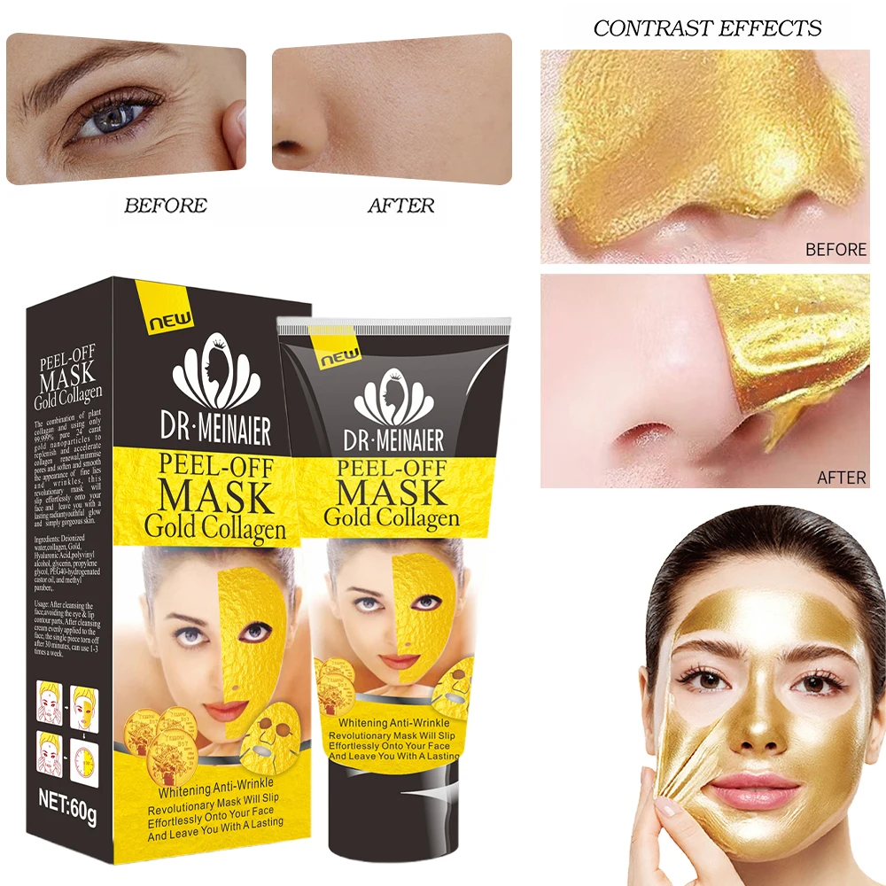 

LAIKOU 24K Caviar Shrink Pores Tearing Mask Whitening Moisturizing Deep CleaningAnti-Aging Blackhead Remover Face Mask Skin Care