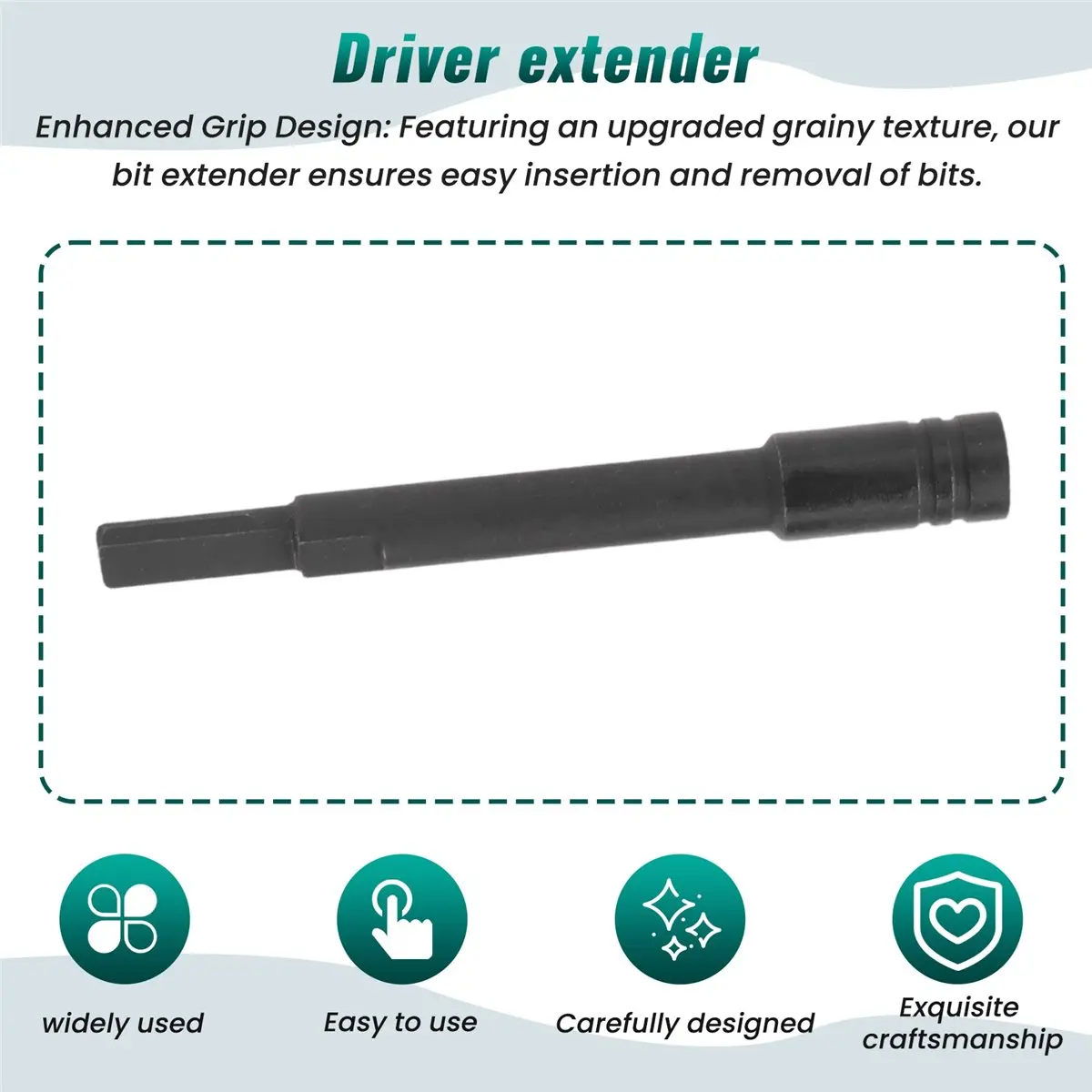 Accessoire complémentaire pour rallonge de clé à embouts ABQX, pour outils multifonctions, adaptateur d’embouts hexagonaux de 1/4 de pouce, compatible avec les modèles Surge et Wave Plus.