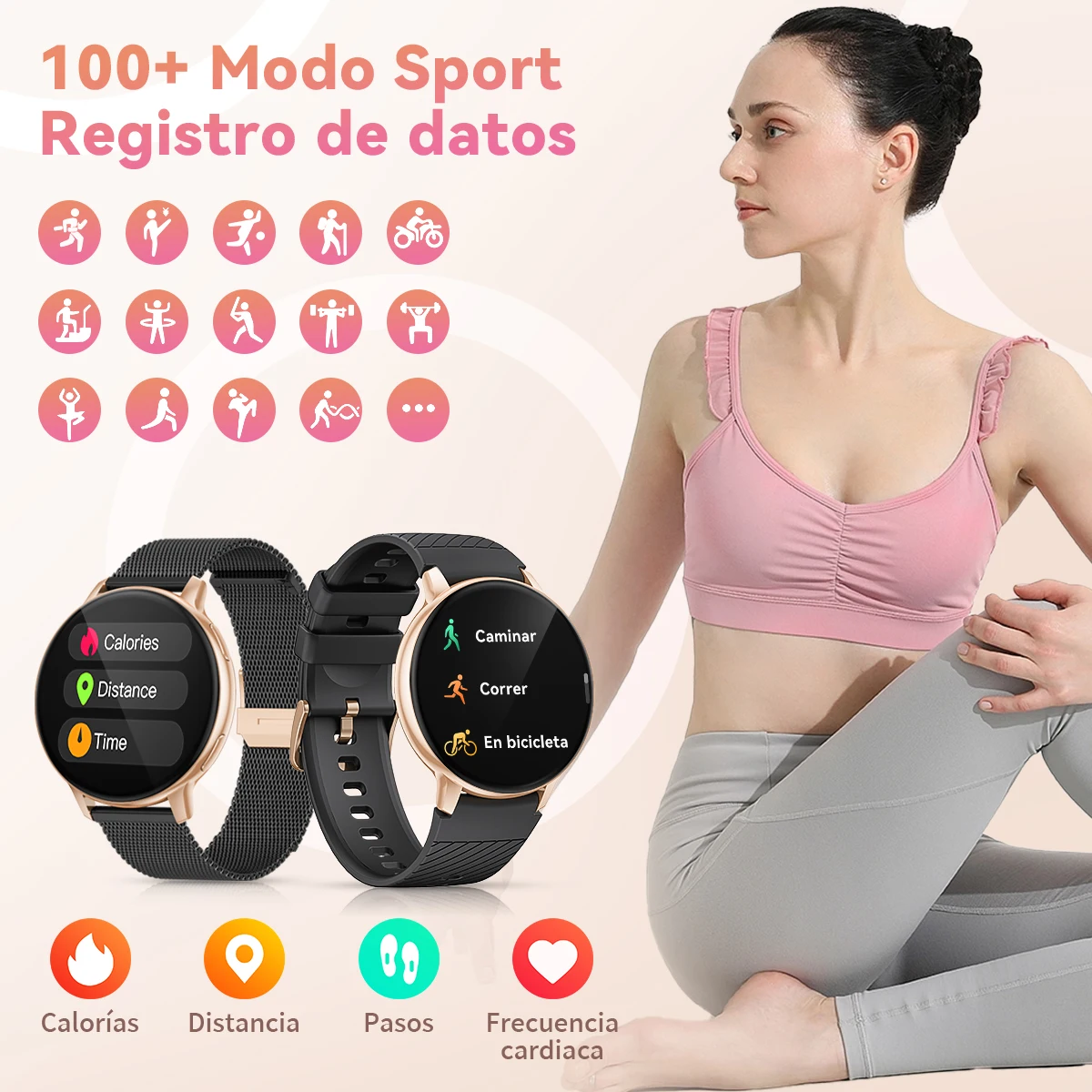 New Bluetooth Call Smart Watch Women Custom Dial Steel Watches Men Sports Fitness Tracker Heart Rate Smartwatch For Android IOS