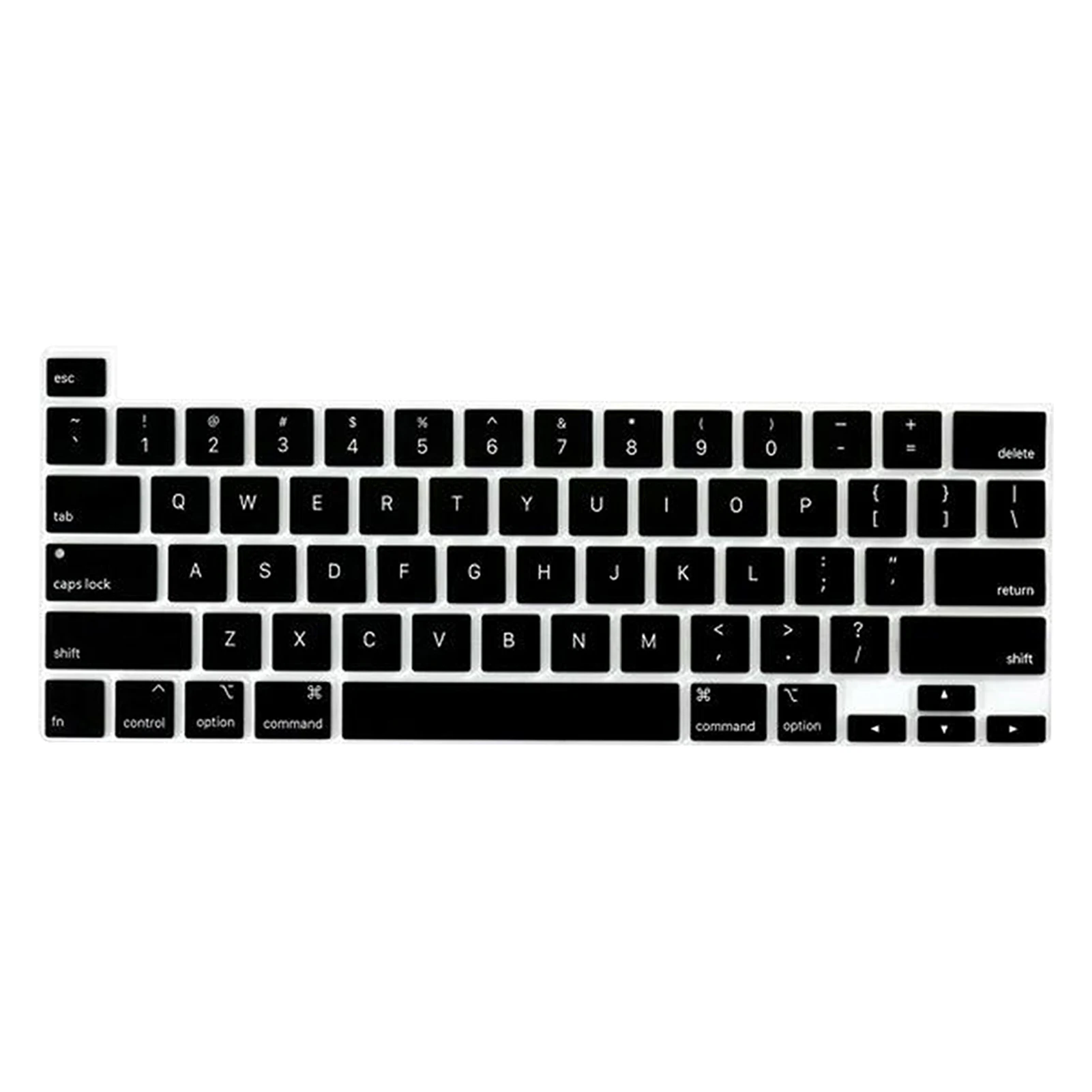 ที่คลุมคีย์บอร์ดซิลิโคนนิ่มยืดหยุ่นล้างทำความสะอาดได้ทุกวันกันน้ำทนทานบางพิเศษเหมาะสำหรับงานออฟฟิศในบ้าน MacBook