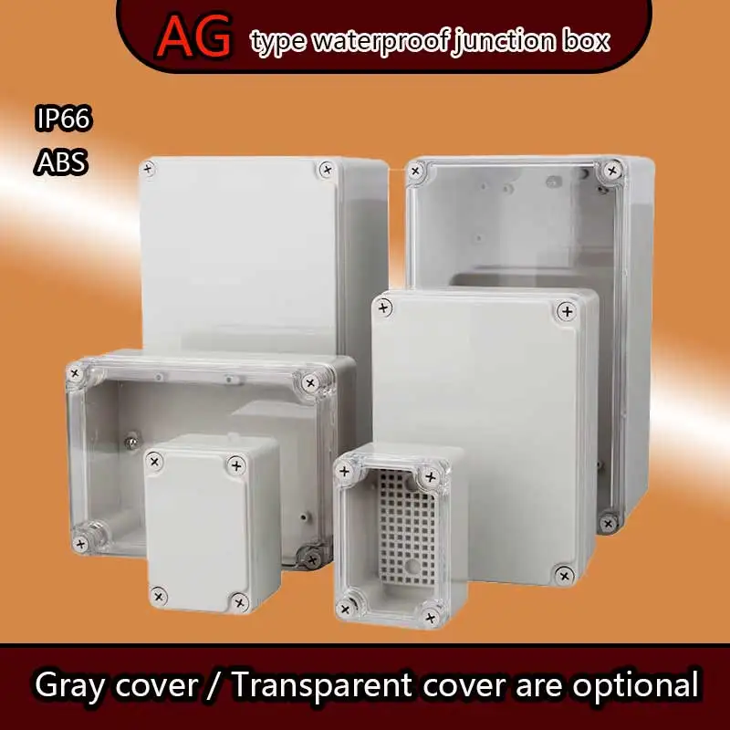 IP66 waterproof cable junction box with outdoor ABS plastic casing and electronic power box