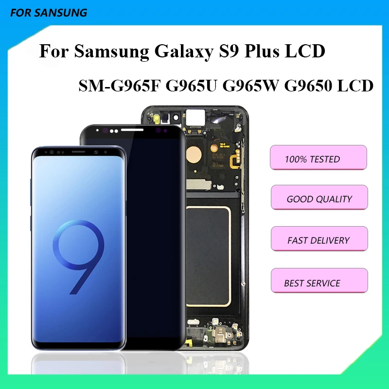 NEW OLED Replacement For SAMSUNG Galaxy S9 Plus LCD display Touch Screen Digitizer S9 Plus lcd G965 G9650 For s9+ LCD