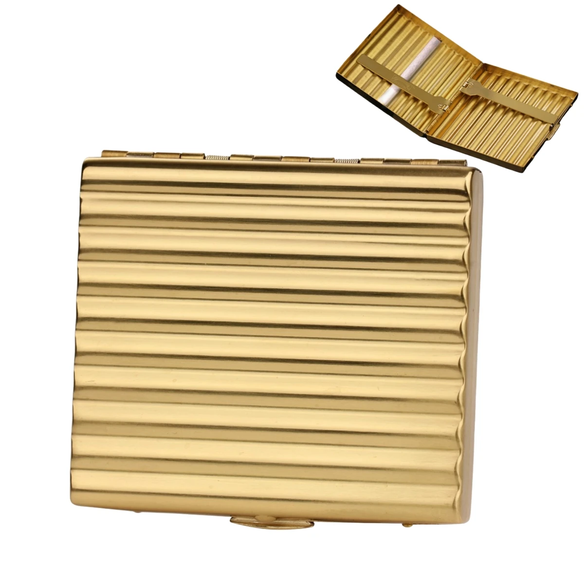 

Складной металлический портсигар Boyoxon, подарочная упаковка, можно хранить 20 сигарет 70 мм, металлический подарок для мужчин/батьев