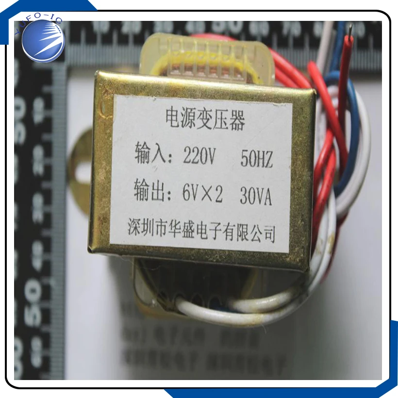 1pcs  30W dual 30W2*6V 6V transformer input 50Hz/ 220V output: dual 6V module