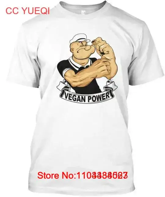 Vegan Popeyes Power T Shirt long or short sleeves