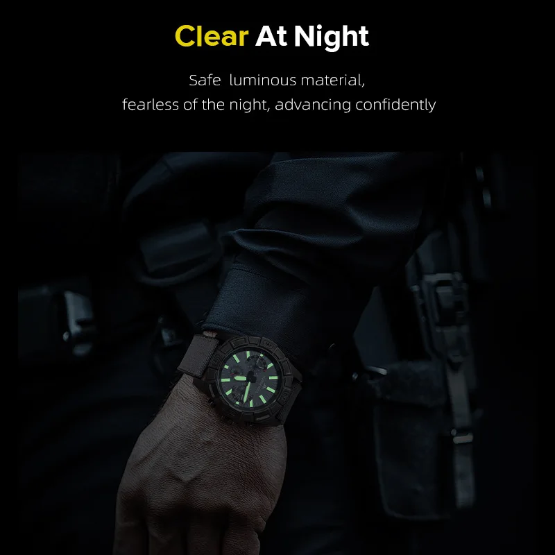 2026 New Outdoor Quartz Watch  Solar Charging Chronograph Waterproof