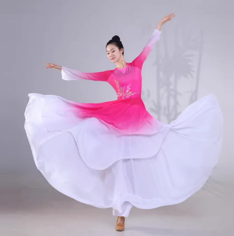 أزياء أداء الرقص الكلاسيكي، وأزياء المسرح الأنيقة على الطراز الصيني، ومسرحيات الرقص، والرقص الجماعي المبهر للزهور #1