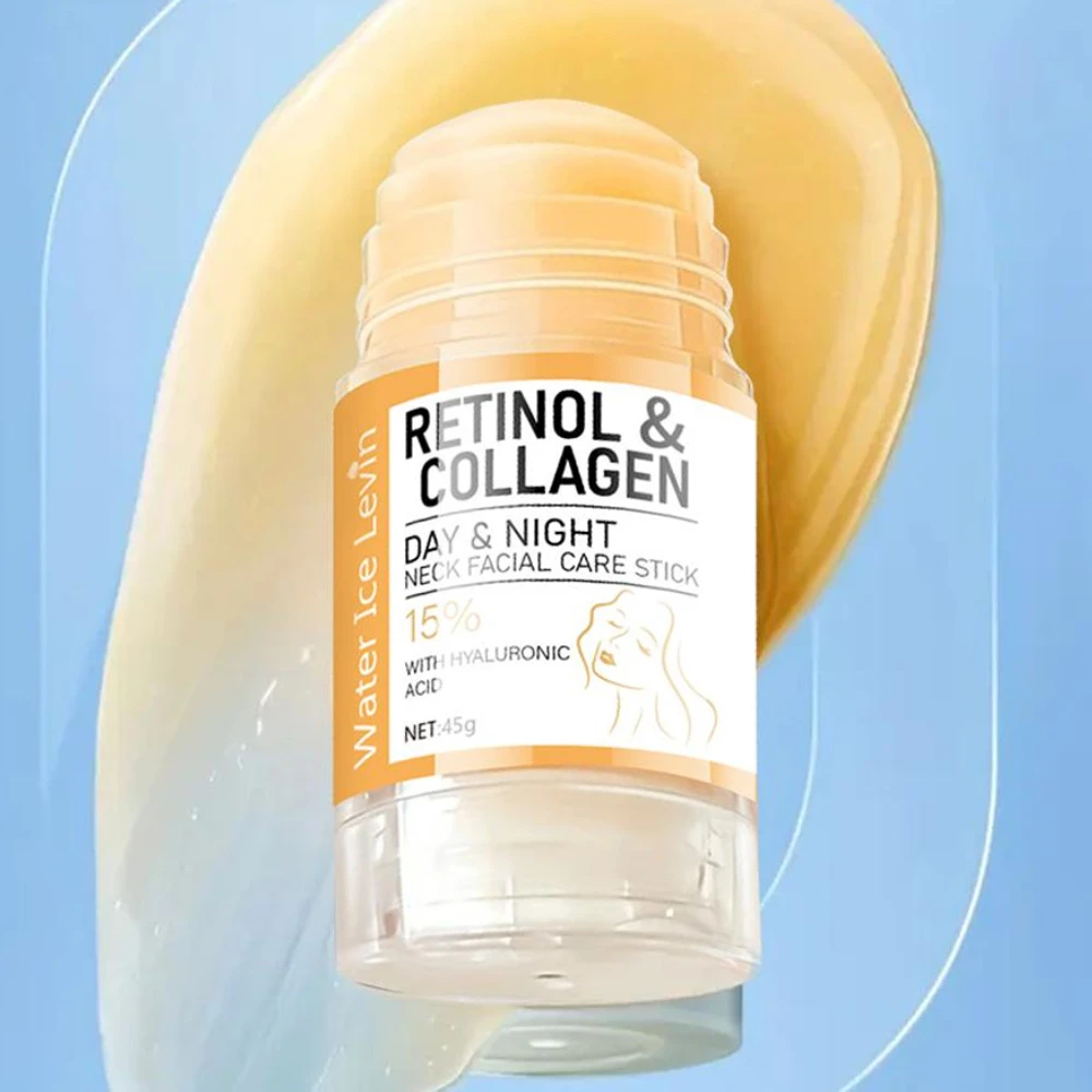 Retinol Lifting Firming Cream Stick with Collagen Anti-Wrinkle Moisturizing Face Neck Cream for Daily Day & Night Skin Care