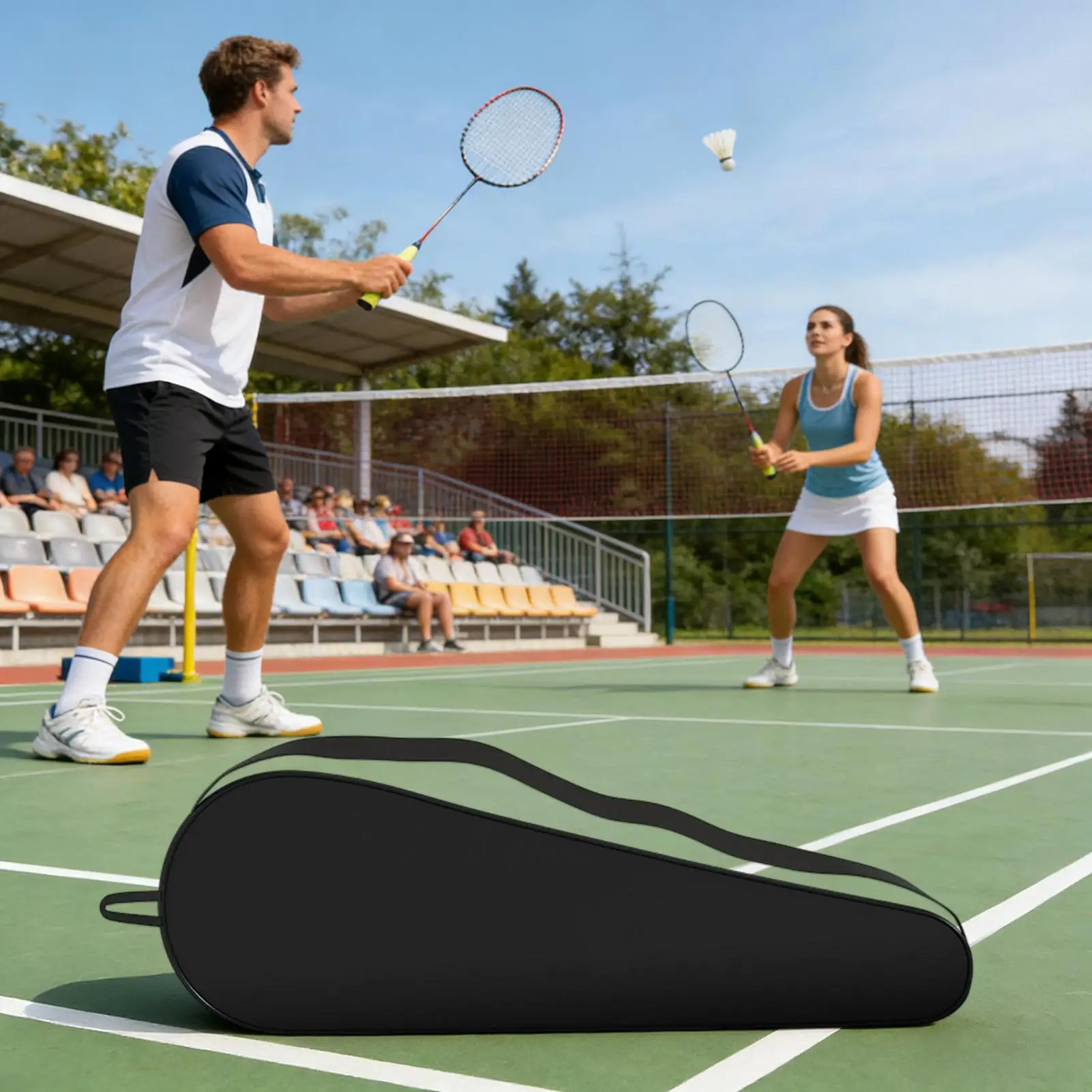 Racket Bags For Men Portable Waterproof Organizer Racquet Cover With Shoulder Strap For Women Sports Enthusiasts Outdoor Gym