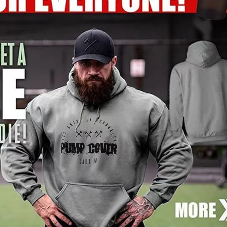 

Muscle Belief Fitness Long-sleeved Sweatshirt Male Brother Basketball Outdoor Running Training Sports Casual Pullover Hoodie