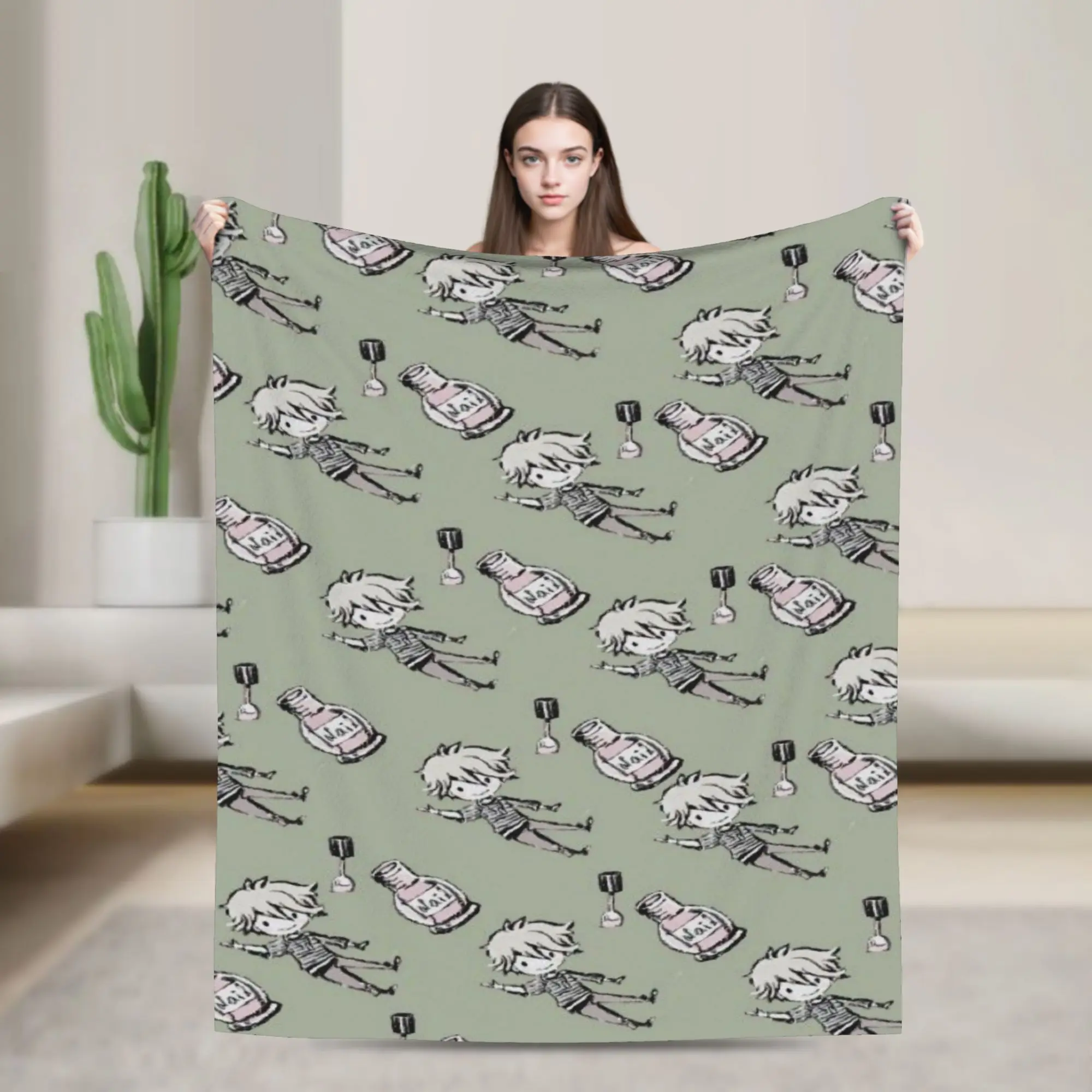 Comfort Nagito Komaeda The Ultimate Blanket Merch Room Decorative  Throws And Blankets Super Warm Fleece for Office