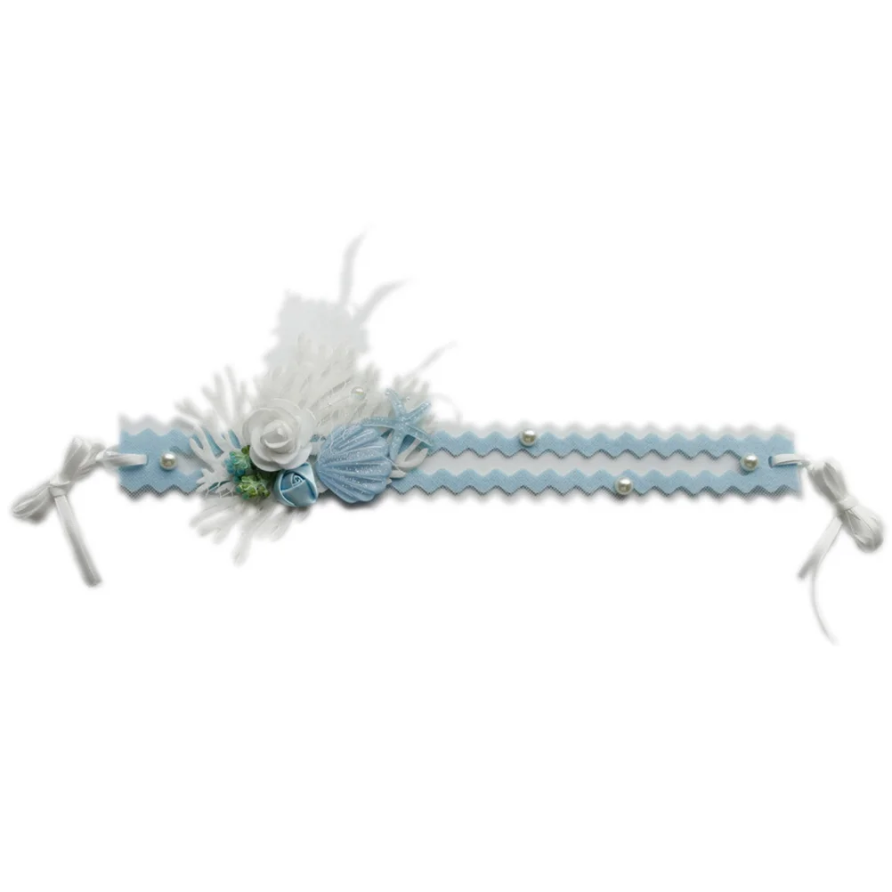 

Flower Shell Headb Elegant Women Headdress Abs Wedding Party Hair Accessories Prom Photo Shoots Birthday Gifts