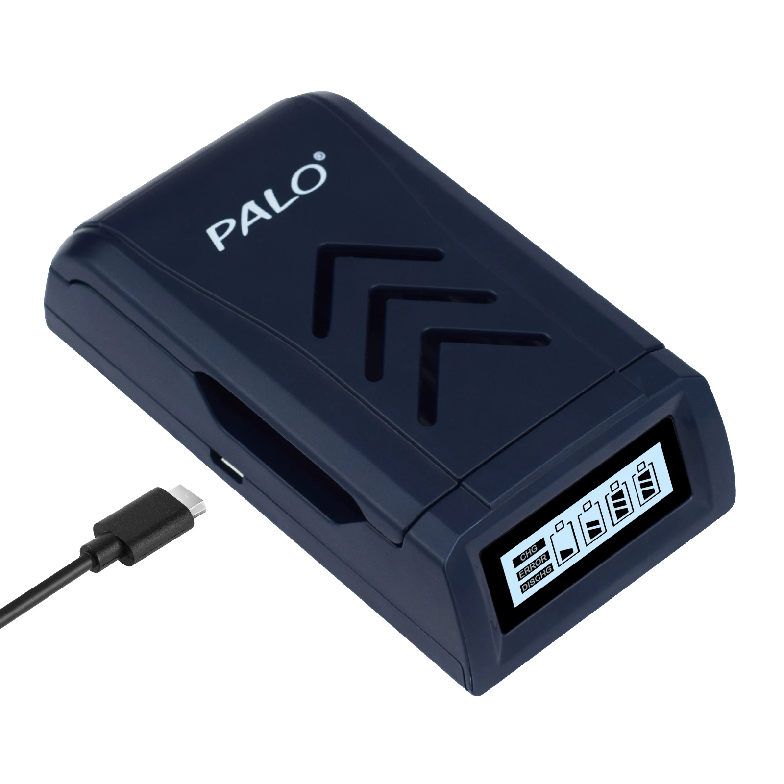 

PALO 4 Slot AA AAA Battery Charger Intelligent USB Charger for 1.2V Ni-MH/Ni-Cd & 1.5V Lithium-ion AAA/AA Rechargeable Batteries