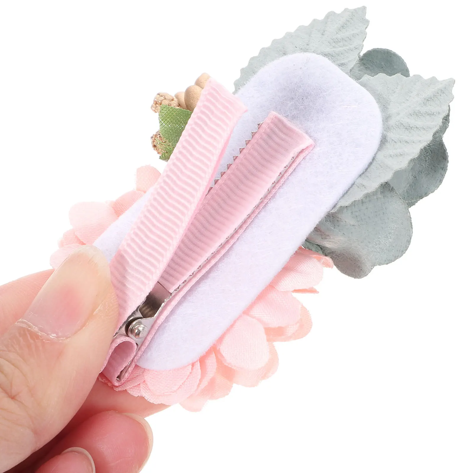 

2Pcs Simulated Flower Hair Clips Delicate Floral Barrettes for Wedding Bridesmaids Toddlers Girls Hair Accessories Charming