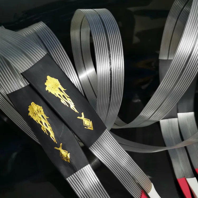 Cabo de alto-falante com fita musical HF-600, amplificador de áudio de classe hifi, conexão de cabeça de banana, cabo de alto-falante, cobre puro banhado a prata