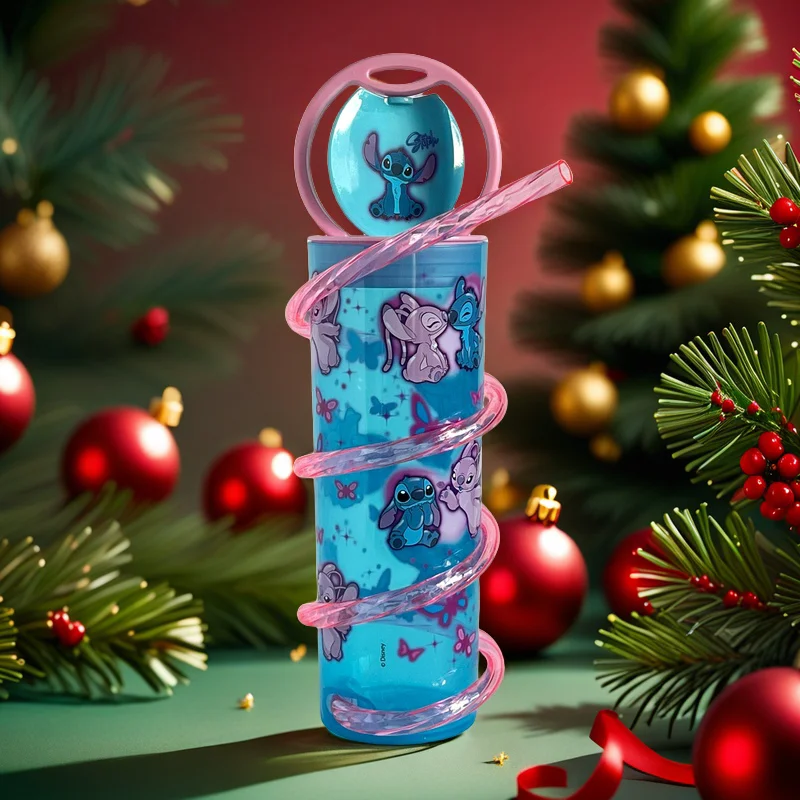 Stitch Cup Tumble Disney Carton Figures Cup Miniso Bottle Anime Accessories Children Gift