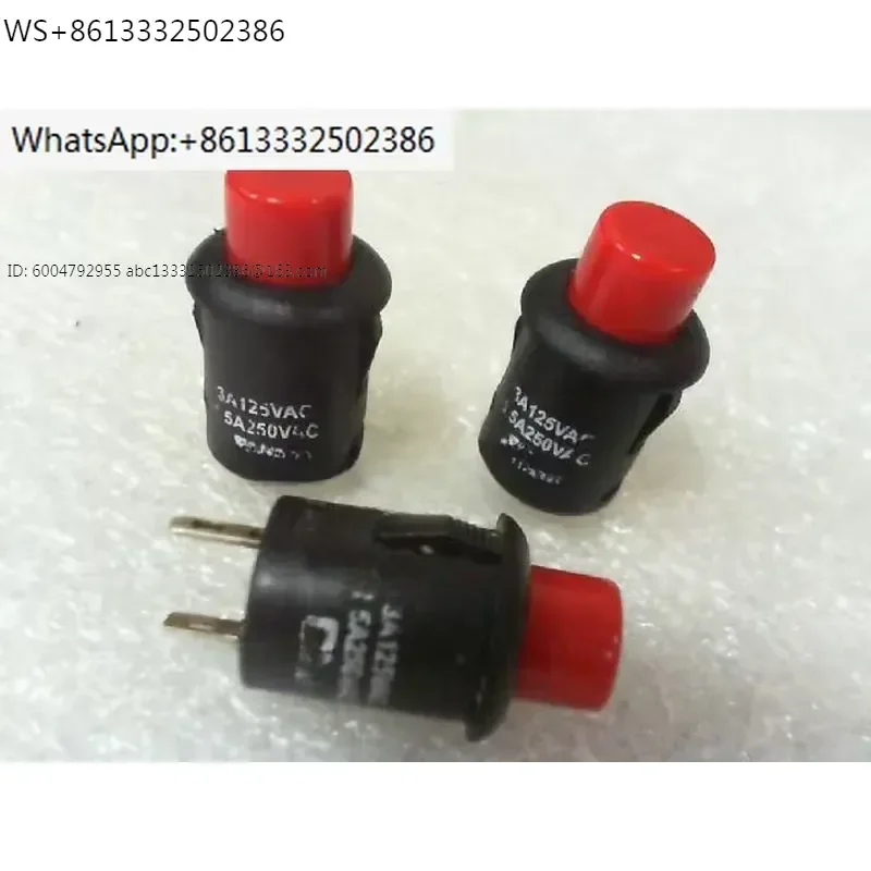 10 PCS Button switch R13-548/2 pin. With lock/250VAC/1.5A/125VAC/3A/hole 12mm in stock