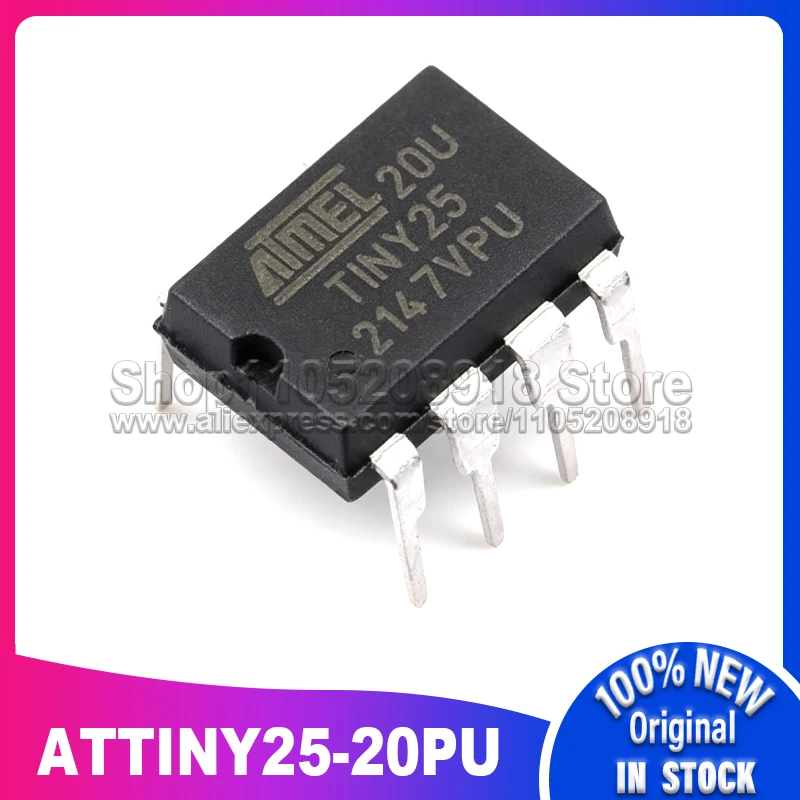 

5PCS~20PCS/LOT ATTINY25-20PU ATTINY25 DIP8 100% New Spot stock