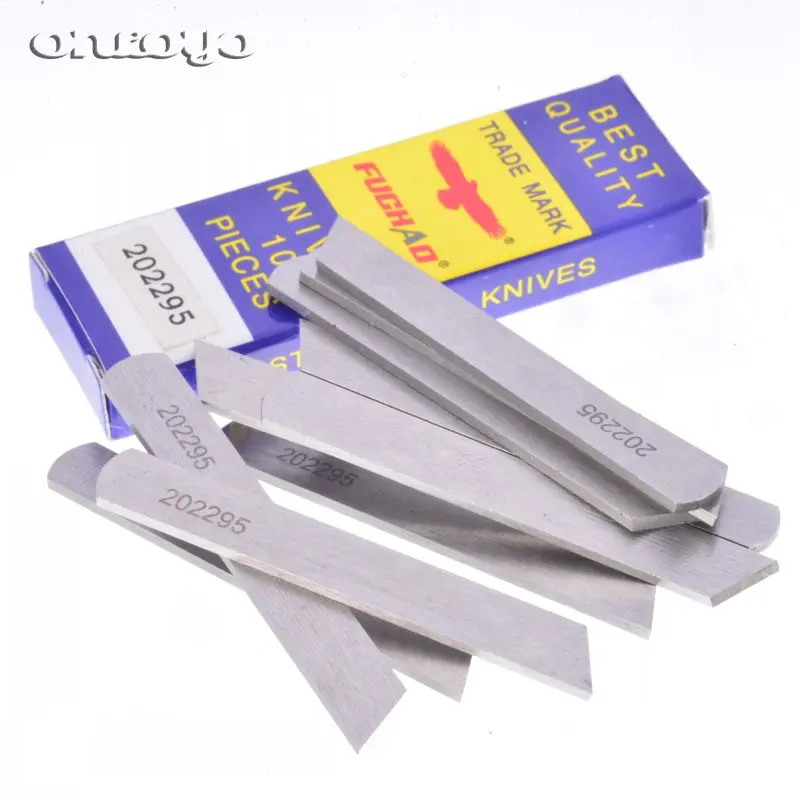 10PCS 202295 Lower Knife Tungsten Steel For Pegasus 4-Threads Four-Wire  Sewing Parts