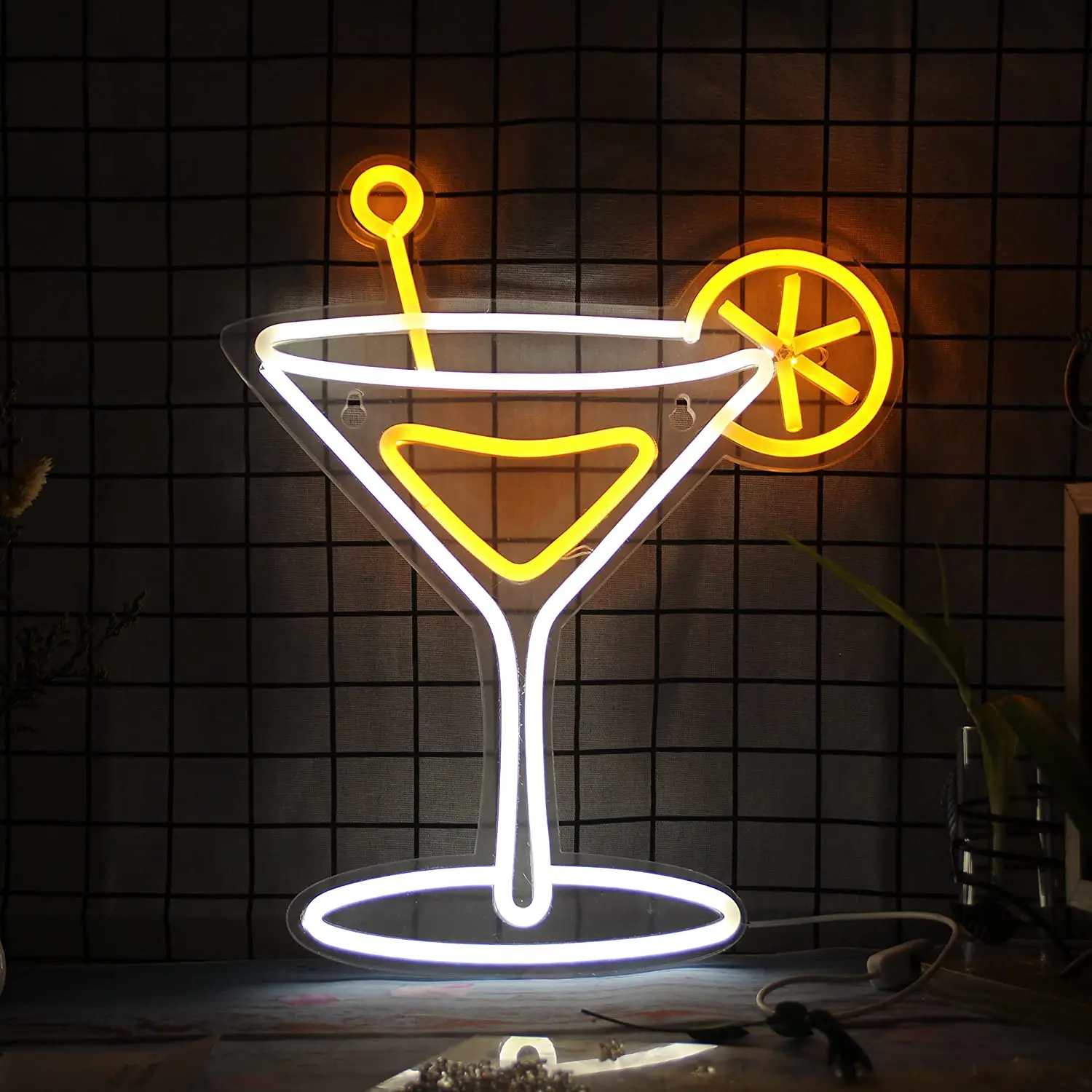 Ineonlife Cocktail Neon Zeichen Led Llight Glas Acryl Pub Strand-Shop Büro Restaurant Konzert Halle Party Wand Decor Lampen Geschenk