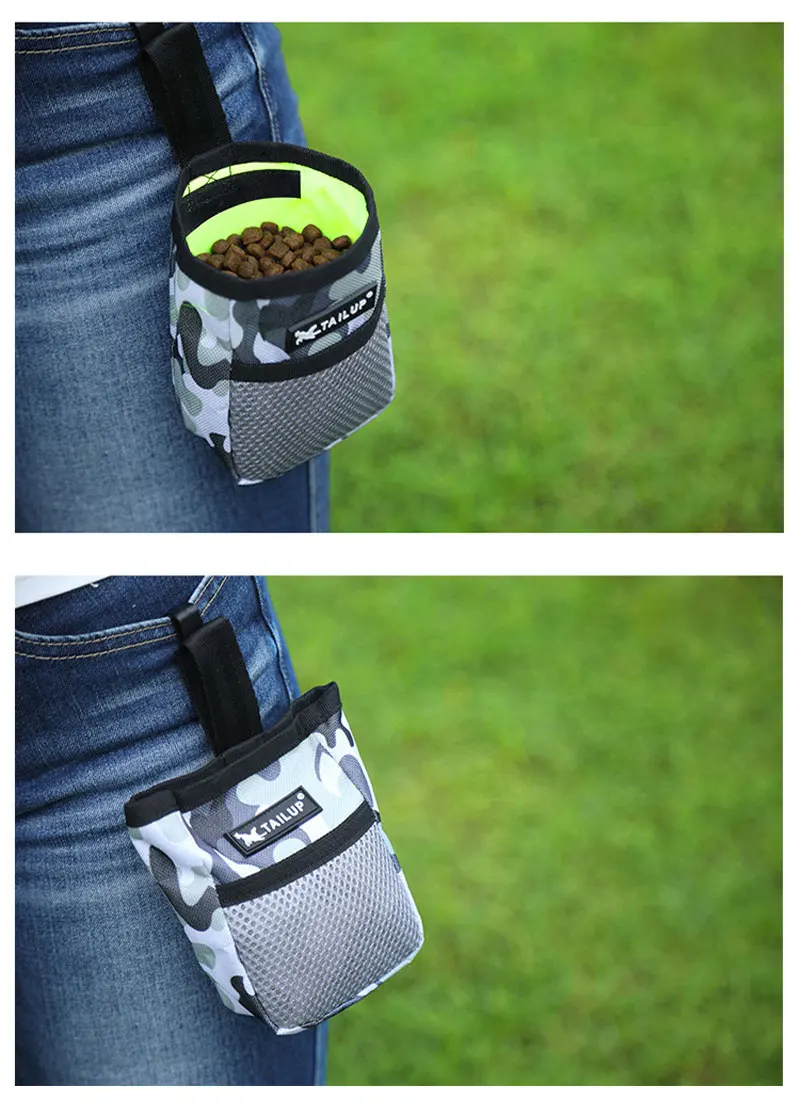 Tragbare Outdoor-Trainings-Hundesnacktasche, Haustierzubehör, hohe Verschleißfestigkeit, großes Fassungsvermögen, Belohnungstaschen für Welpen, Hüfttasche, langlebig – Detail 9