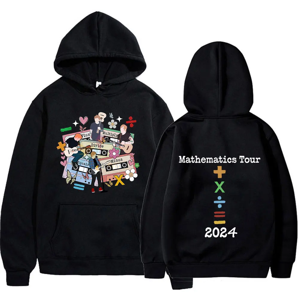 

Ed Sheeran 2024 Tour Mathematics Hoodies Harajuku Hip Hop Vintage Pullovers Men Women Long Sleeve Oversized Sweatshirt Fans Gift