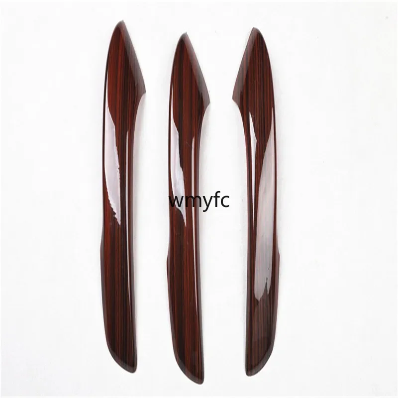 For Acura RDX 2013-2016 HIPS modified interior mahogany carbon fiber color inner door handle 5D patch 3pcs car accessories left