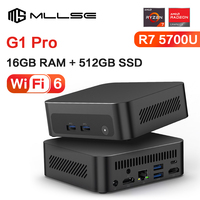 MLLSE G1Pro Mini PC Windows 11 Pro AMD R7 5700U DDR4 16GB RAM 512 8GB ROM WiFi 6 BT5.2 Desktop Computer Mini Pc Work