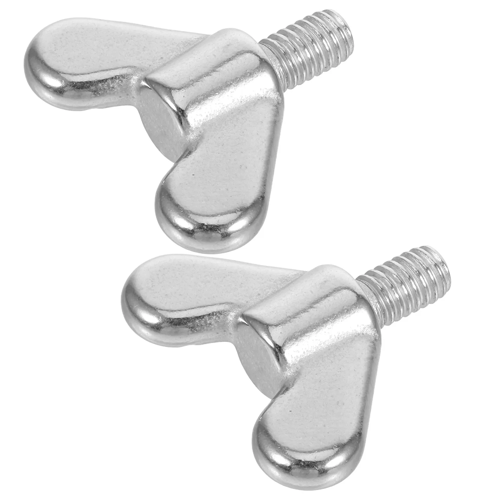 2Pcs Flagpole Butterfly Bolt Stainless Steel Wing Nut Screws Hand Screw Fastening for Furniture Bed Frame Hardware