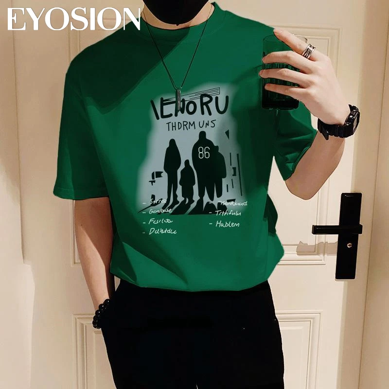 Men\'s T-shirt Vintage Short Sleeve Shirt Graphic T Shirt Summer Hip Hop Streetwear Harajuku Clothes Loose Tee Plus Size 5XL