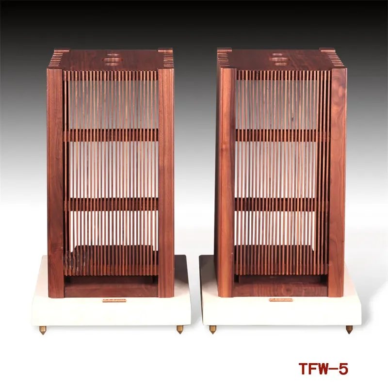 S-003 TFW-5 Black Walnut Solid Wood Speaker Stand Speaker Stand Speaker Stand Bookshelf Box Stand