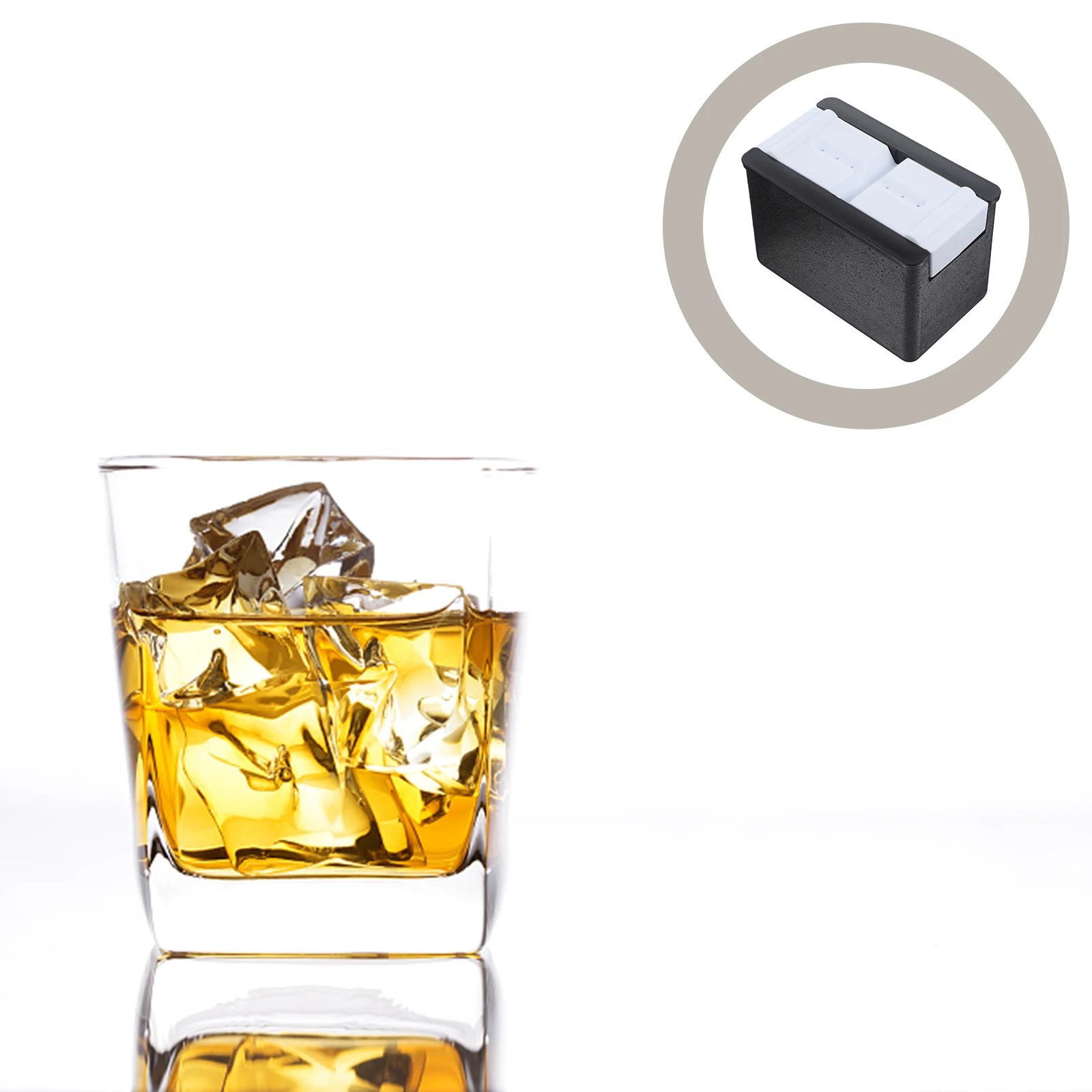 

Cube Mold Creative Large Size Maker Box For Home Bar Store Pp Material Transparent Cubes Maker Mould Ice Ice Making Box