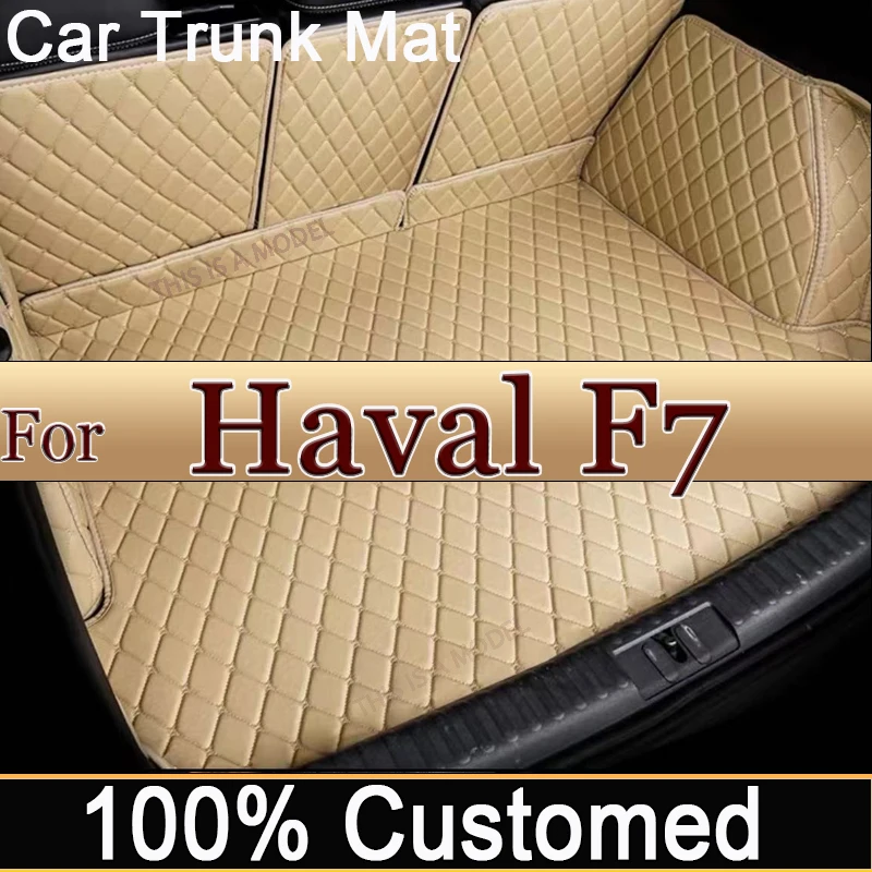 Protection de coffre en cuir pour Haval F7 F7X, 2019, 2020, 2021, 2022, 2023, accessoires de voiture, couverture intérieure en polymère, style automatique