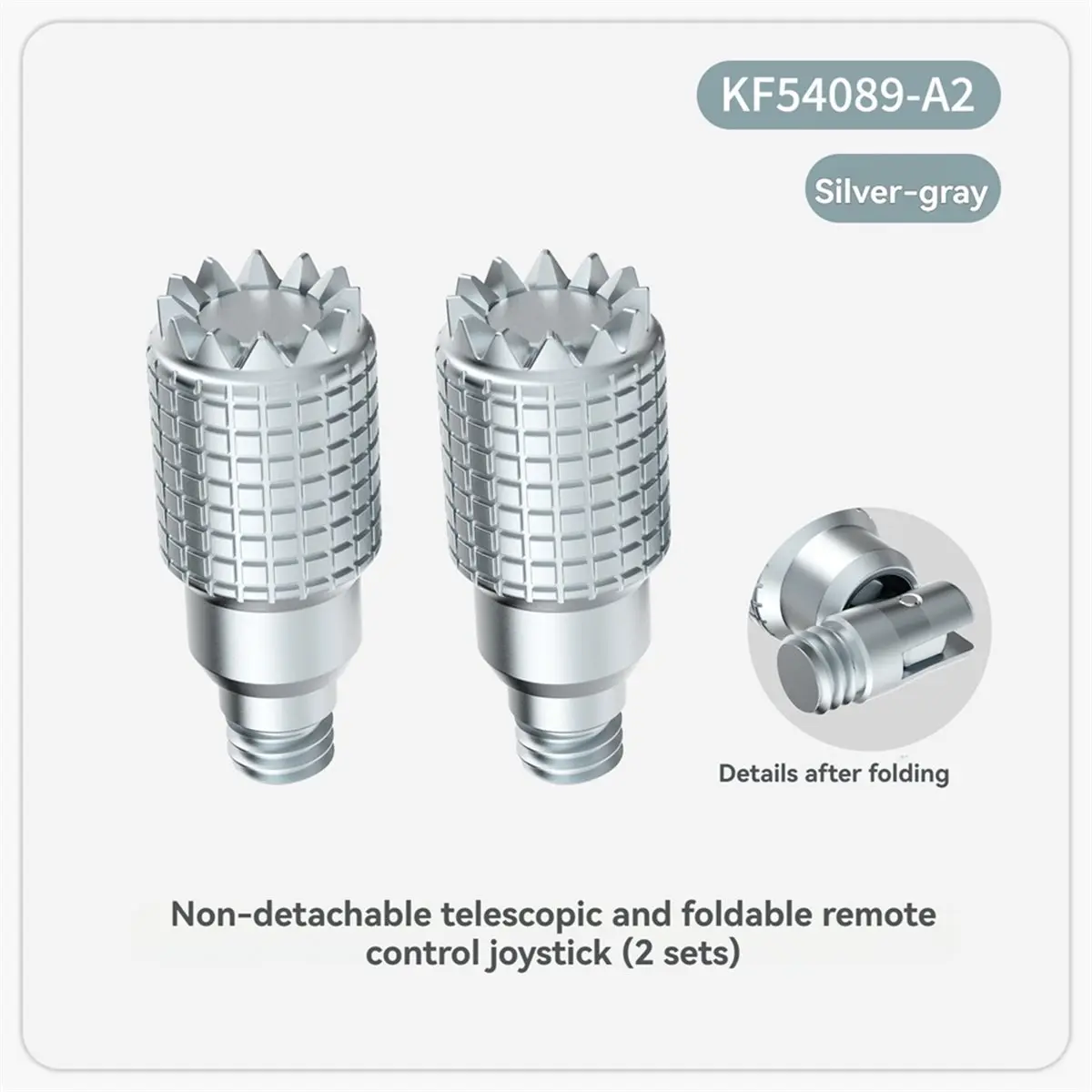 Thumb Rocker Joystick for RC-N1 RC-N2 RC-N3 Remote Controller Non-Disassembly Telescopic Folding Joystick Silver