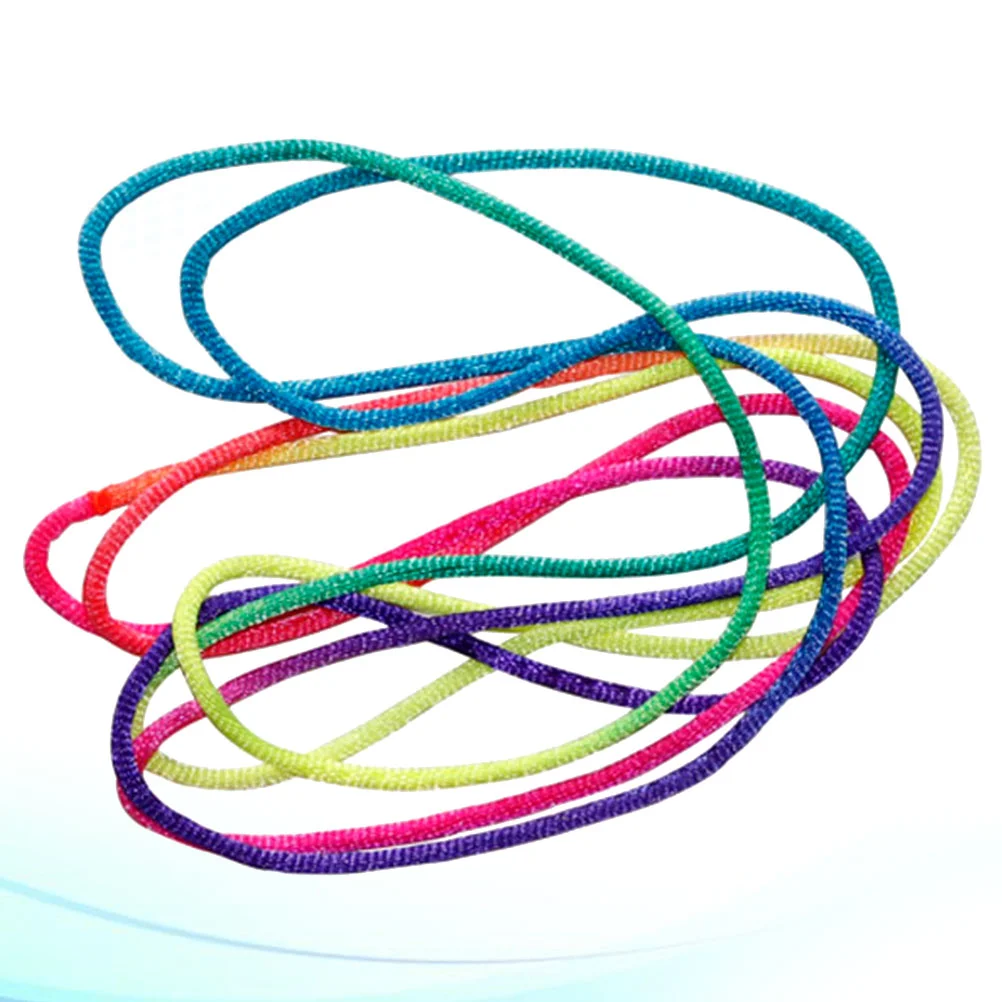 

12pcs 165M Finger Turn Over Strings Multifunctional Rainbow Braid Rope Finger Game Toy Educational Supplies for Children Kids