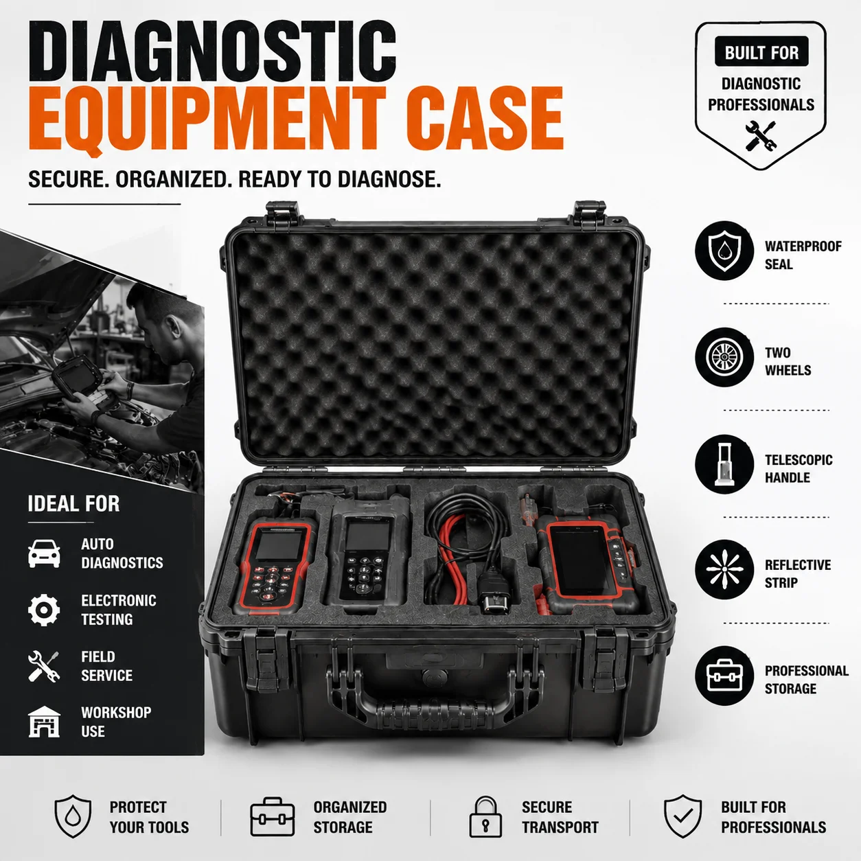 hard-jobsite-equipment-case-with-reflective-strip-waterproof-seal-diagnostictools-test-gear-workshop-field-service-storage-kit