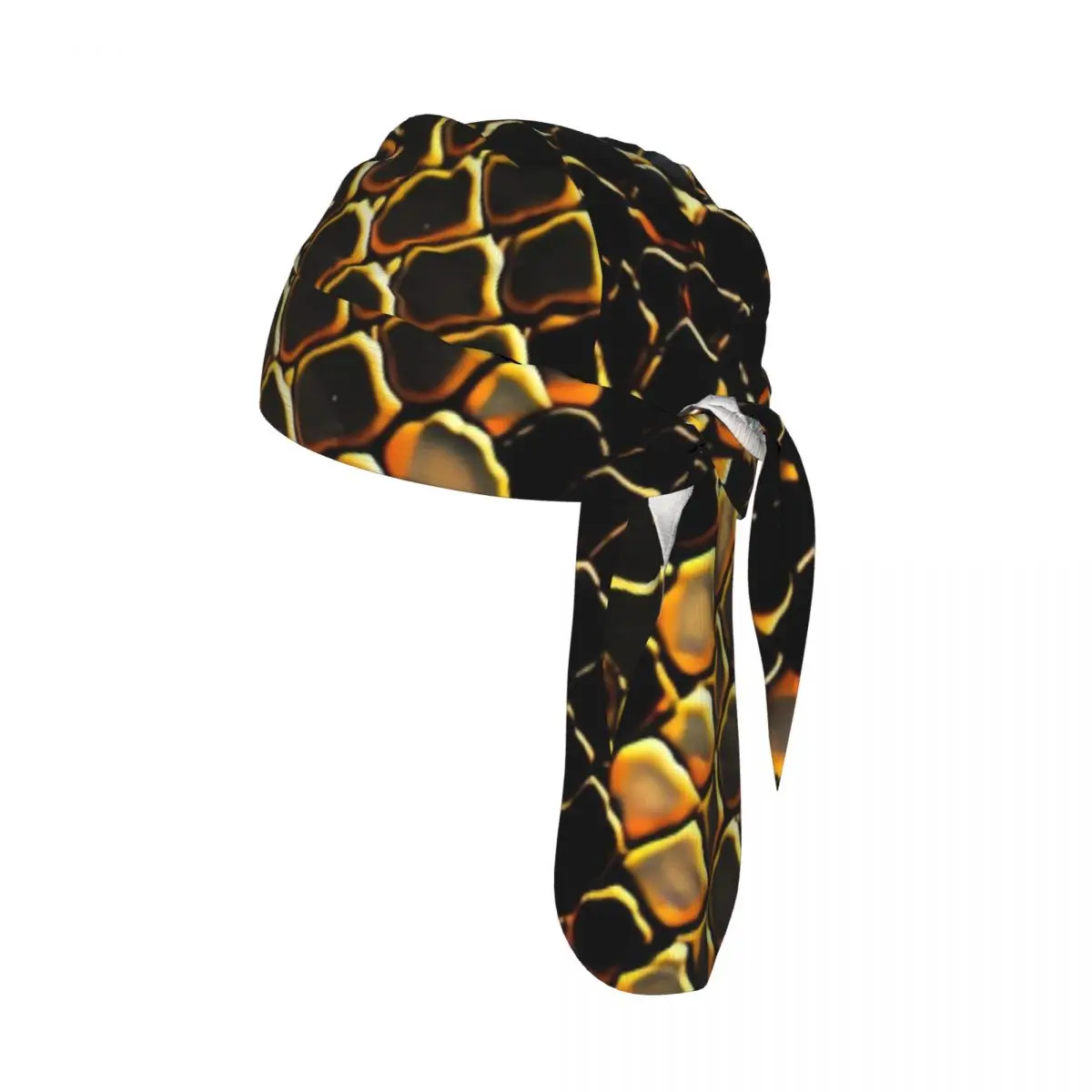 Bicycle Headband Cap Snake Scale Pattern Cycling Headscarf Quick-dry Sun-Protective Hat Head Scarf