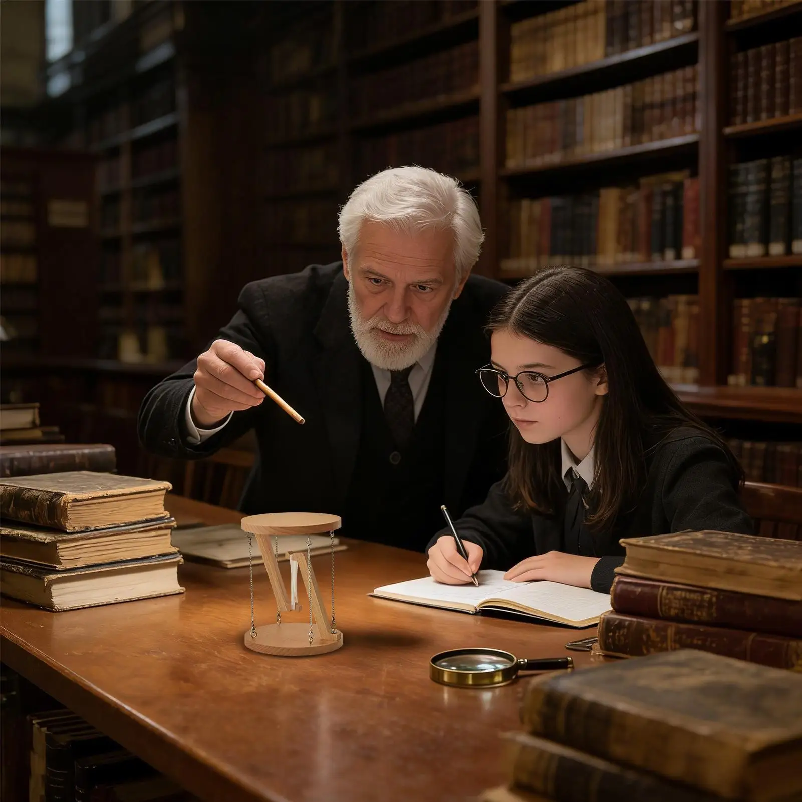 

Подвесная стеллажная система с натяжной конструкцией, научно-популярный деревянный декор, создающий эффект парения и иллюзии невесомости