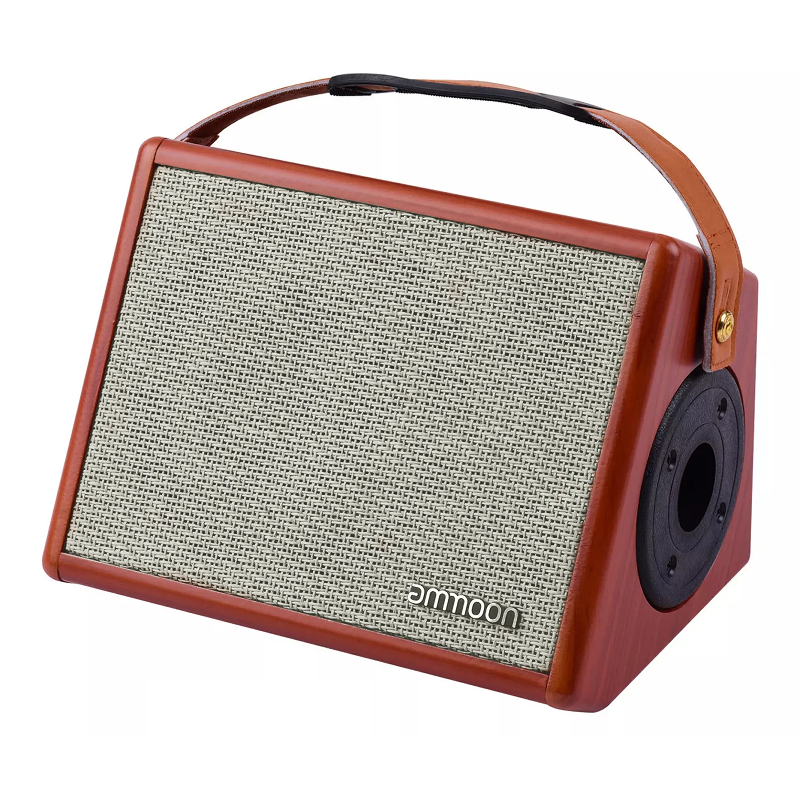 ammoon AC-25 25W Portable Acoustic Guitar Amplifier Rechargeable Wireless BT Speaker Indepedent Reverb Microphone Available