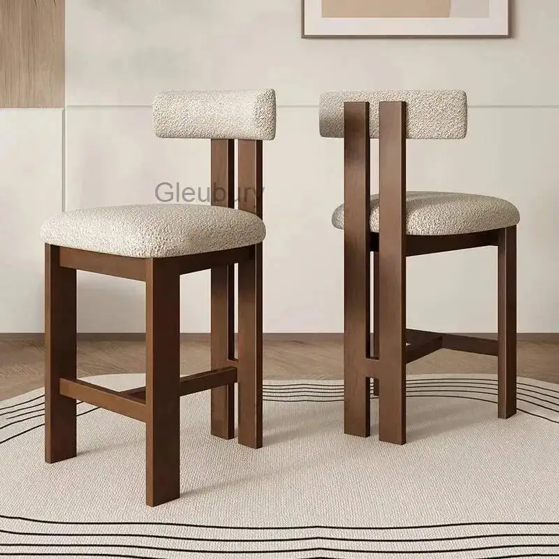 

Стулья для кормления из цельного скандинавского дерева, мягкие уникальные барные стулья для отдыха, эргономичные минималистичные ресторанные Muebles, модная мебель