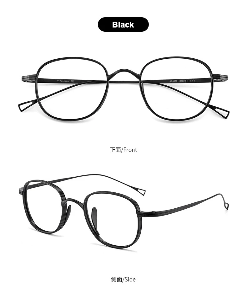 2023 Japan Stil Reinem Titan Retro Design Gläser Luxus Marke Frauen Männer Rahmen Ultra licht Brillen – Detail 8